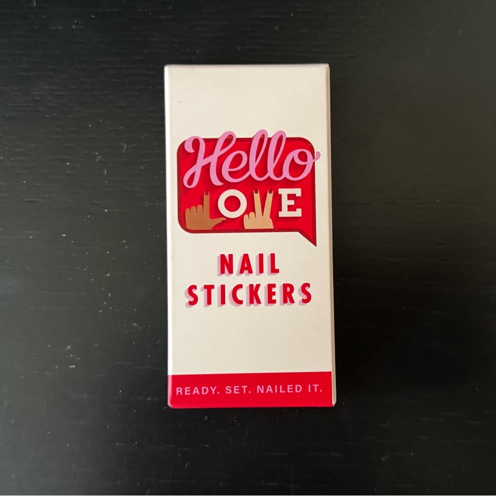 Hello Love Nail Stickers for Press Ons
